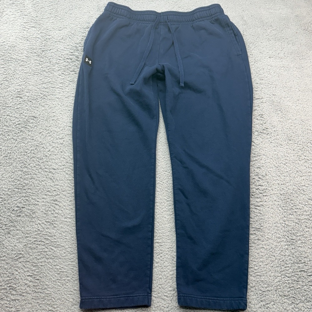 Under Armour Rival Fleece Pants Mens 2XL Blue Straight Loose Coldgear Drawstring